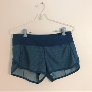 [lululemon] Blue Speed Running Shorts Diamond Dot